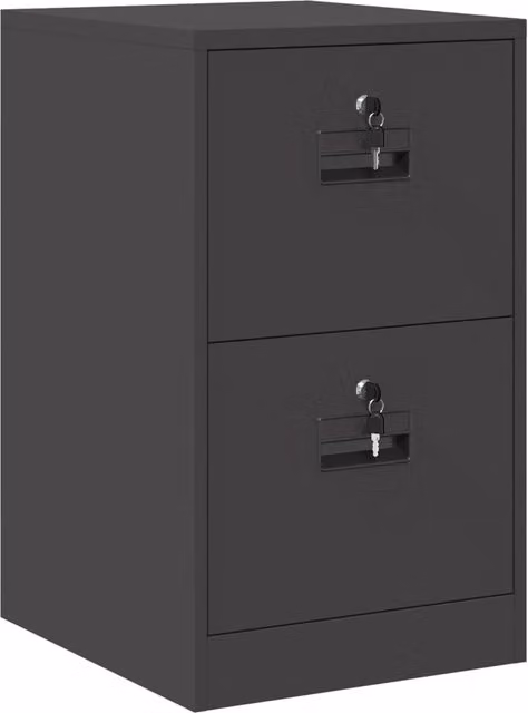 Armadio per file Geometrico con cassetto in metallo nero opaco L: 44 cm, P: 50 cm, H: 74,5 cm CFW7768936