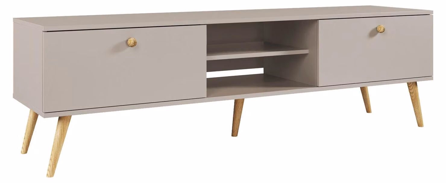 Mobile porta TV NILSA - cashmere/marrone