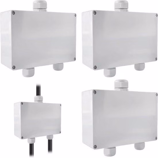 Scatola di derivazione IP66 1:2 con connettore a innesto per cavi in gas - Kit di montaggio per cavi con diametro da 4 a 8 mm - Scatola per cavi a tenuta stagna con dimensioni 100 x 68 x 50 mm.