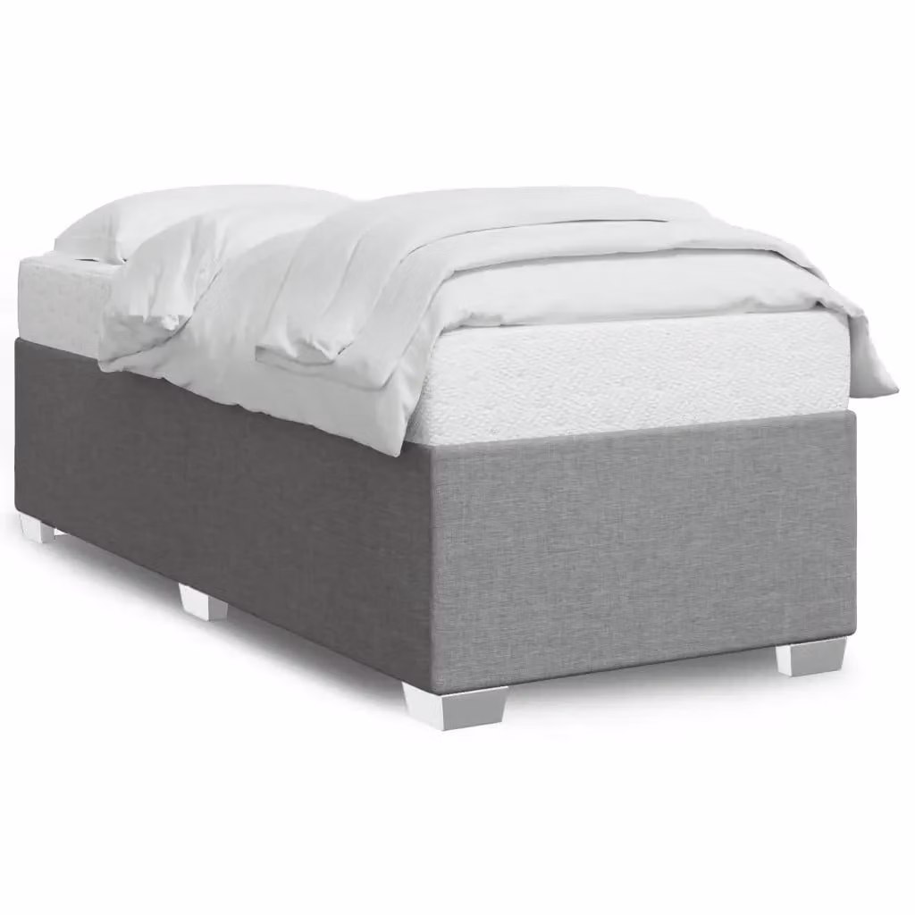 vidaXL Giroletto senza Materasso Grigio Chiaro L/P/H: 100 x 200 cm – 2