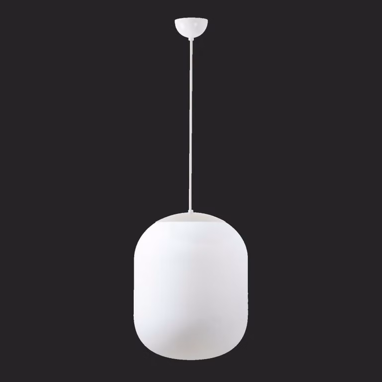 OSMONT TAN66450 TANIA P2 apparecchio a sospensione in vetro bianco IP40 3000 K 41W LED combinazione di emergenza 3 h