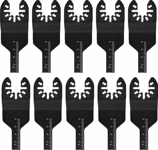 Set di lame oscillanti da 10 pezzi Acciaio al carbonio per metallo, legno e plastica