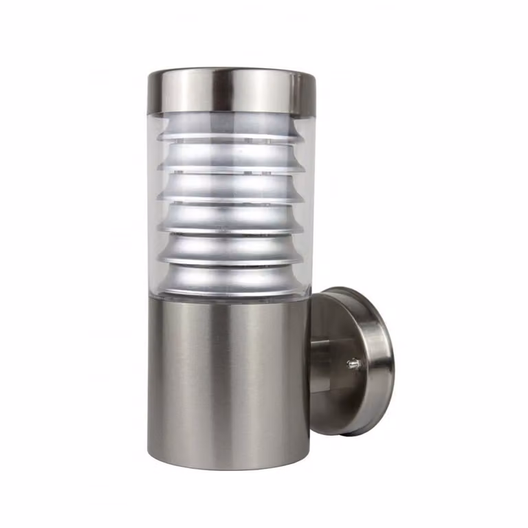 Lampada da parete in acciaio inox 1xE27 argento IP44 SU-MA Joy 91063L