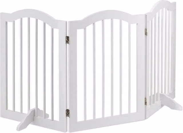 Cancello di sicurezza pieghevole 70 x 3 x 60 cm protezione animali domestici consiglio sicurezza in metallo grigio 13_0011299