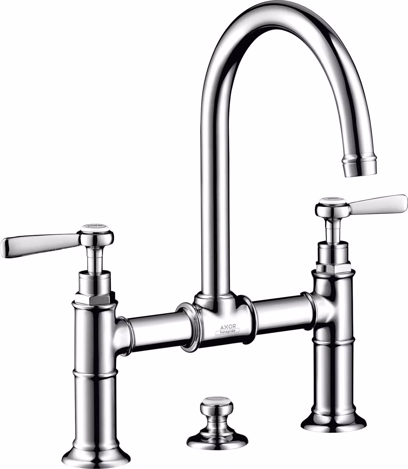 hansgrohe AXOR Montreux Mitigeur lavabo 2 poignées Montreux 220, vidage escamotable, béqu'illes, projection 175mm, 16511800, 16511800