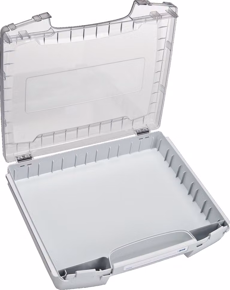Cassetta portautensili i-BOXX® 72 L367 x P316 x A72 mm, scomparti grigi e bianchi, BS SYSTEMS