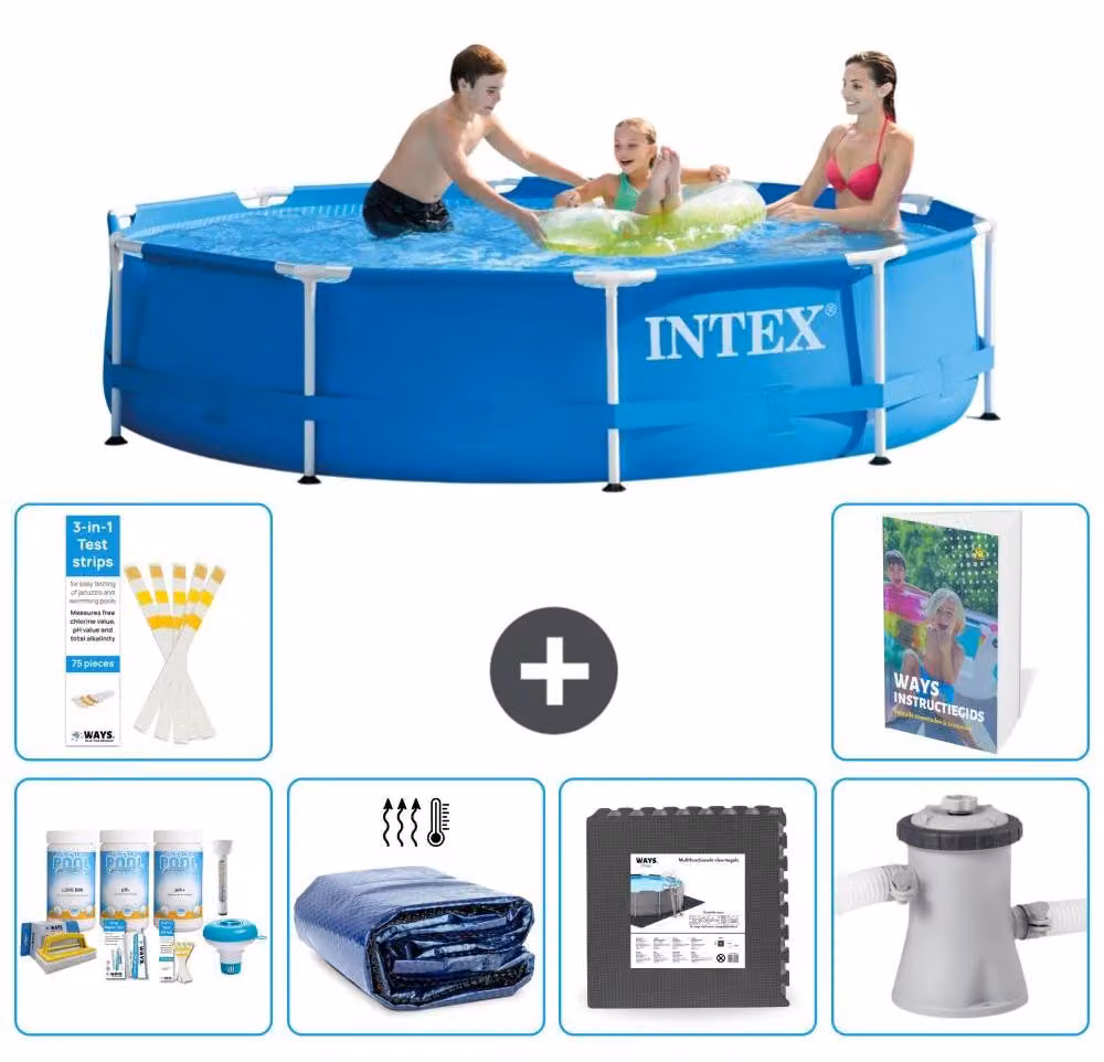 Piscina autoportante rettangolare - 305x76 cm - 5 pezzi - Modello S59