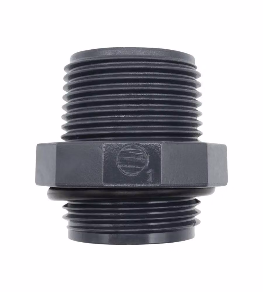 Raccordo PVC Nipplo 1"M x 1"M