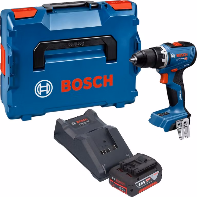 Trapano avvitatore a batteria Bosch GSR 18V-65 Professional 18 V 63 Nm Brushless + 1x batteria 4,0 Ah + caricabatterie + L-Boxx