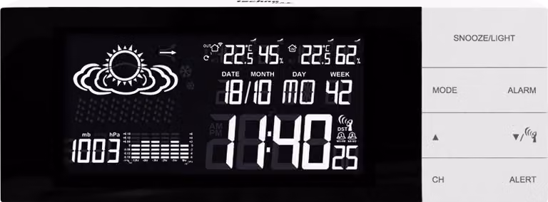 WS 6870 - Moderna stazione meteorologica con visualizzazione della pressione dell'aria