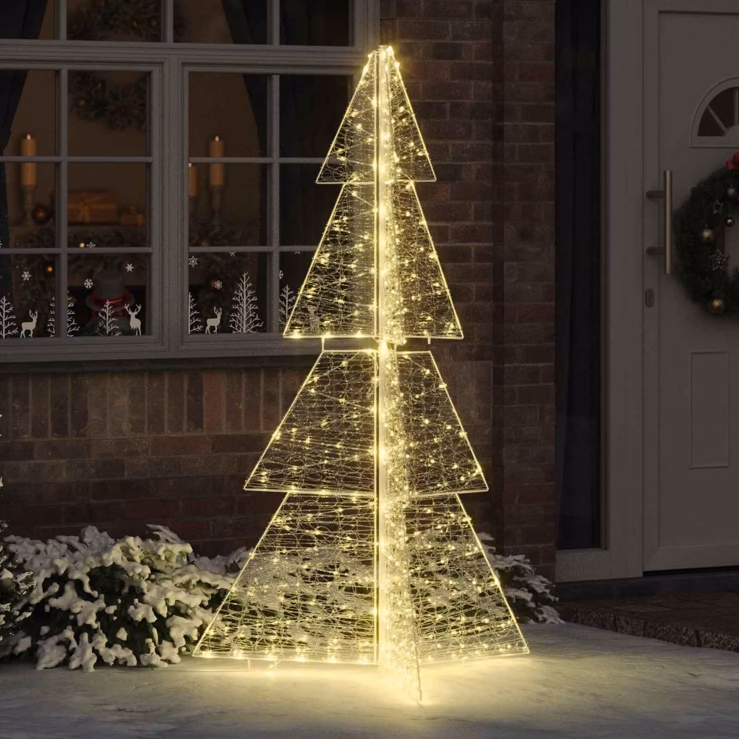 Maison Exclusive - Albero di Natale con 240 LED, luce bianca calda, altezza 180 cm, materiale: acrilico