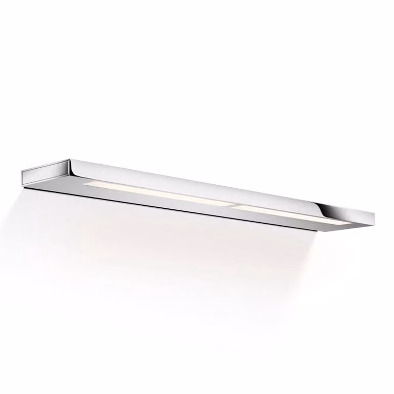 Decor Walther Applique da parete Slim 60 N, Cromo / Argento, Bagno, Alluminio, Moderno, Applique