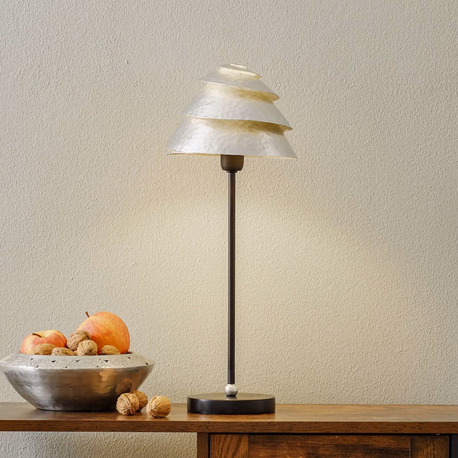 Holländer Lampada da tavolo SNAIL, Soggiorno / Sala da pranzo, Metallo, Moderno, Lampada da tavolo