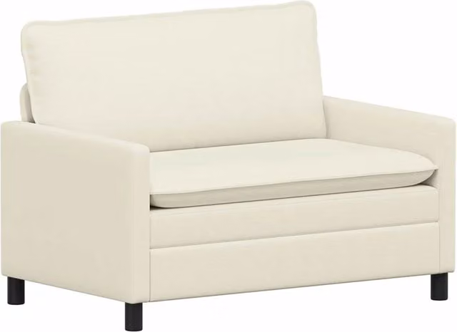 Divano | Divano da soggiorno | Sofa Crema 126 x 81 x 87,5 cm Tessuto