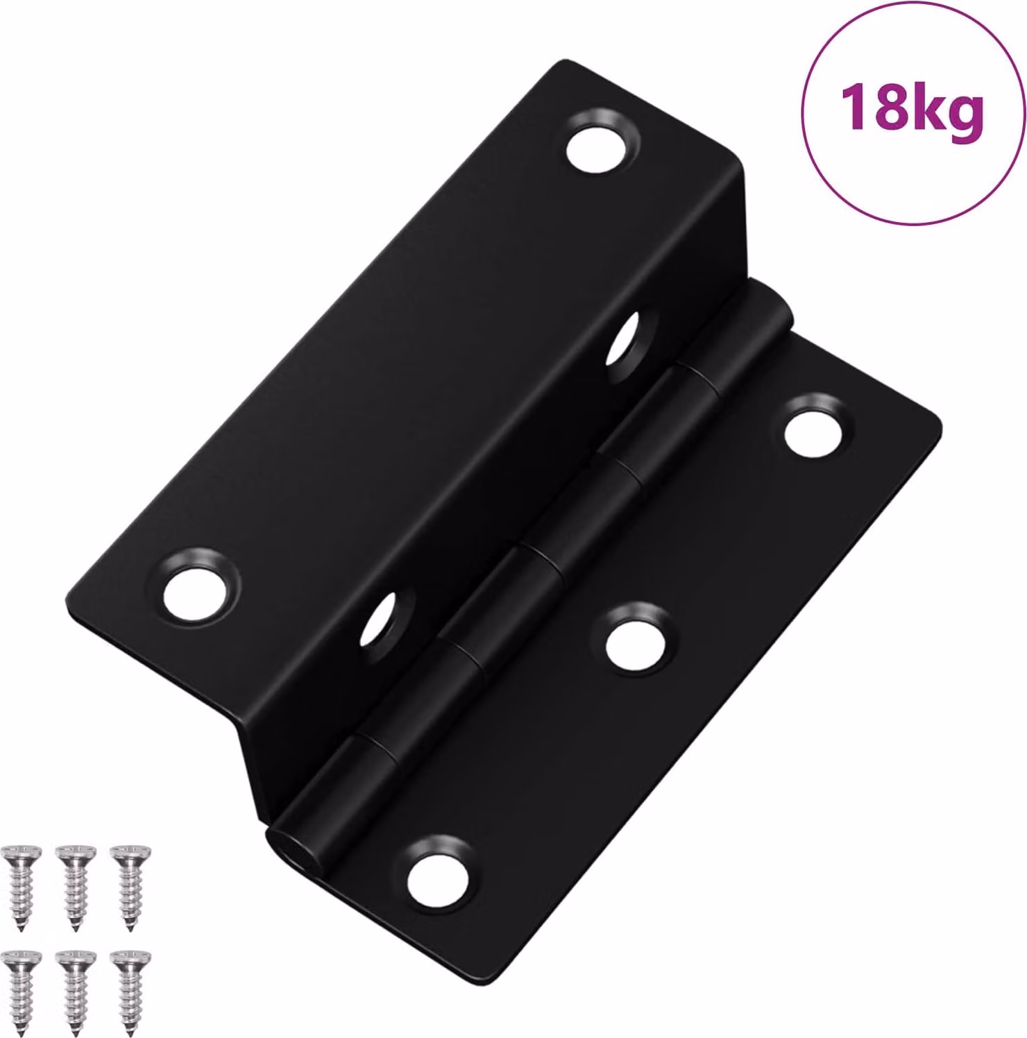 Cerniera 537 pcs Nero 38 x 17 x 60 mm Ferro