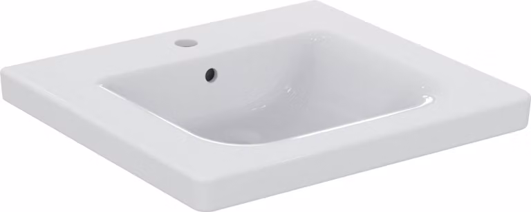 Ideal Standard Connect Freedom lavabo sans barrière, 600mm, 1 trou pour robinet, avec trop-plein, E548201, E548201