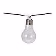Luci LED da fata 7,5 m IP-44 10 lampadine di plastica chiare / bianco caldo