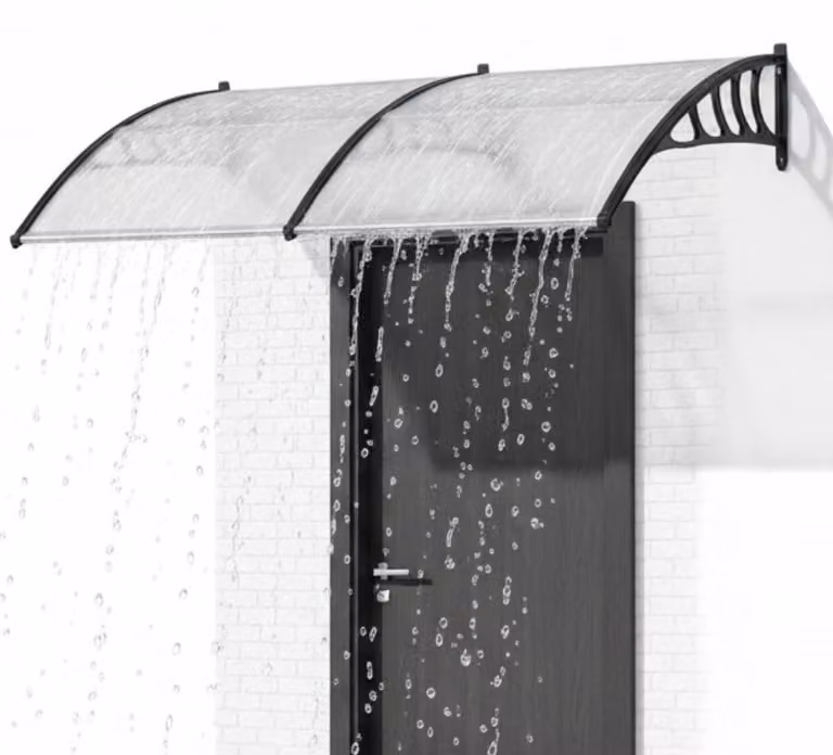 Solidchoice - Tenda da sole a forma di cupola per porte e finestre, 120 x 90 cm