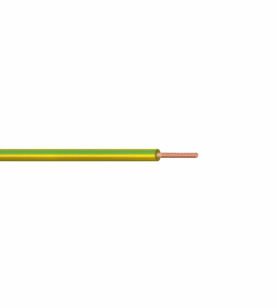 Poly Pool Cavo Unipolare Giallo/Verde 1m 2,5 mm² 450/750 V per Installazioni