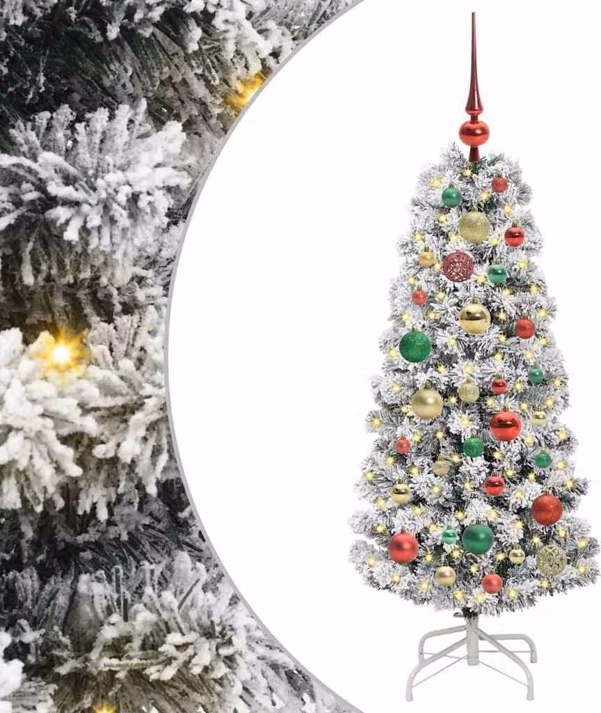 Albero di Natale Artificiale con Rami Pieghevoli 120 cm