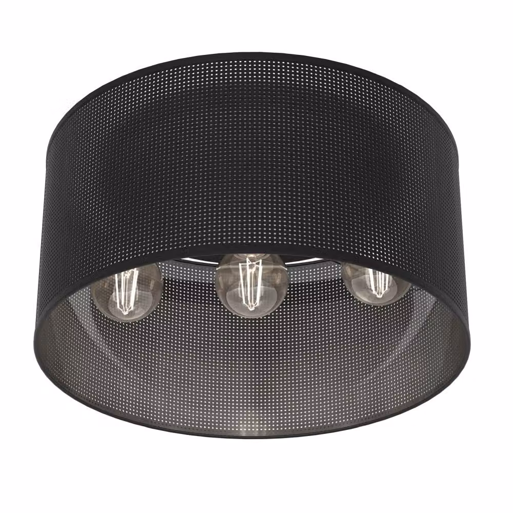 Lampada da soffitto Luminex "Jovin" in metallo nero