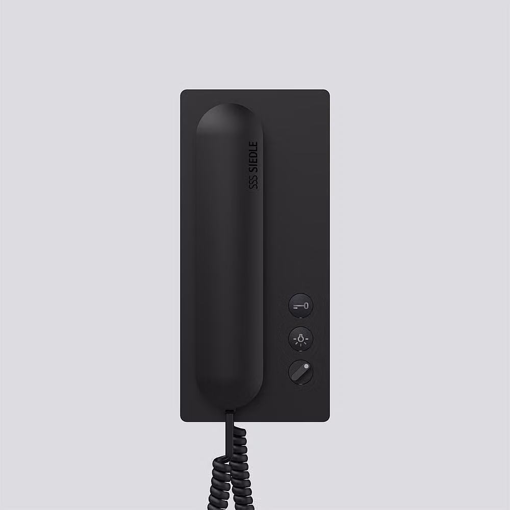 SIEDLE & SÖHNE telefono interno HTS 811-0 S Standard 1+n Nero