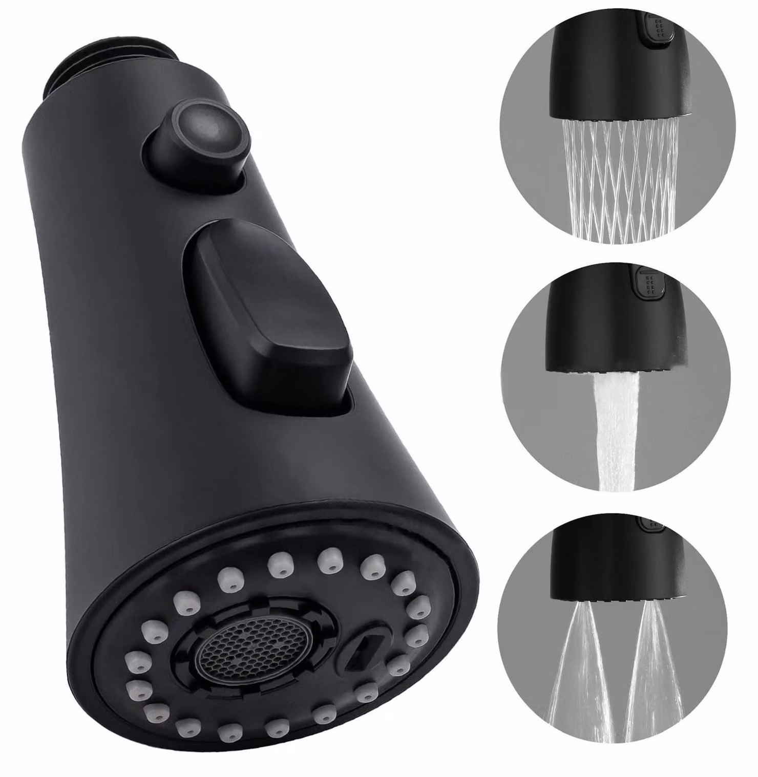 Rubinetto da cucina con soffione – Funzione 3-in-1 – Rotazione a 360° – Cromato