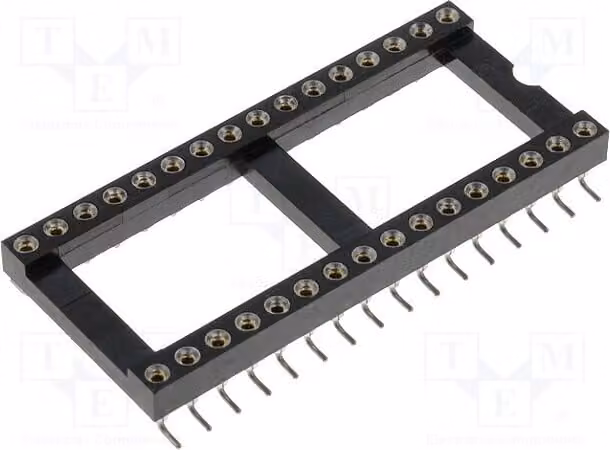 1x Zoccolo: DIP, PIN: 32, 15,24 mm, DS1001-02-32W13, zoccolo di precisione