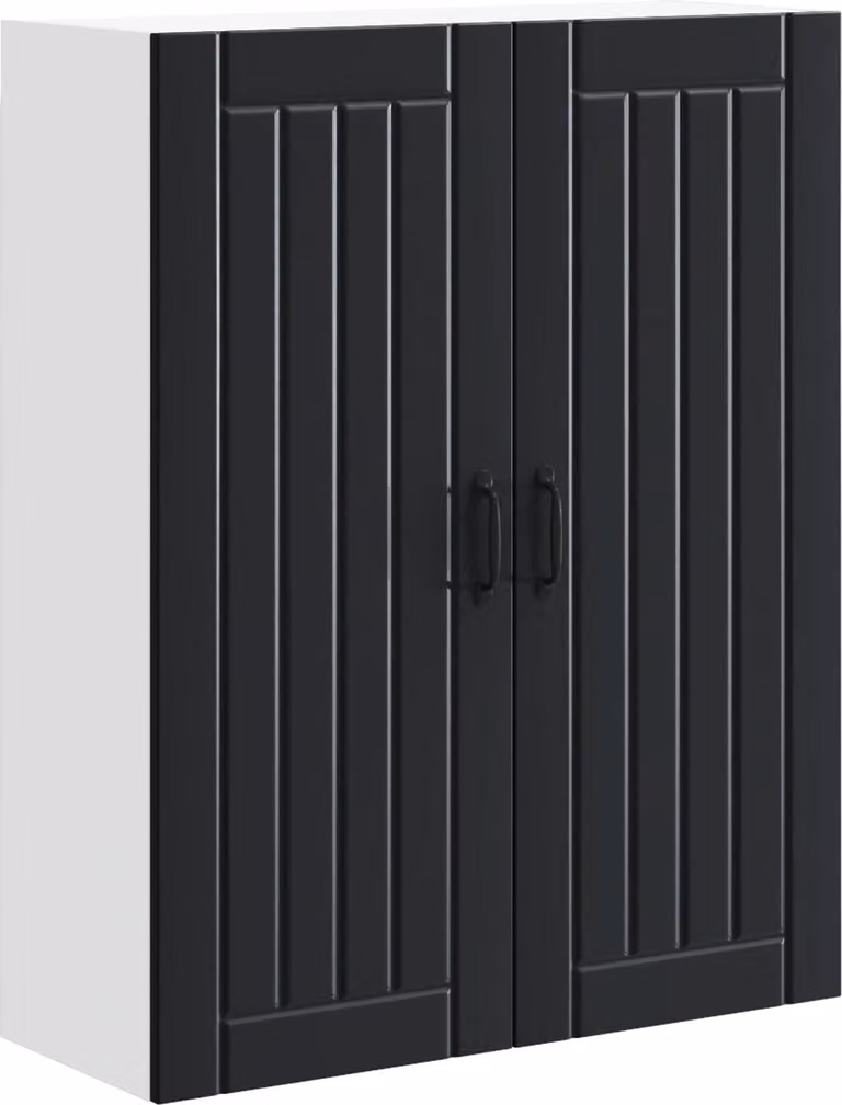 Armadietto a muro LUCCA Nero 80 x 31 x 100 cm