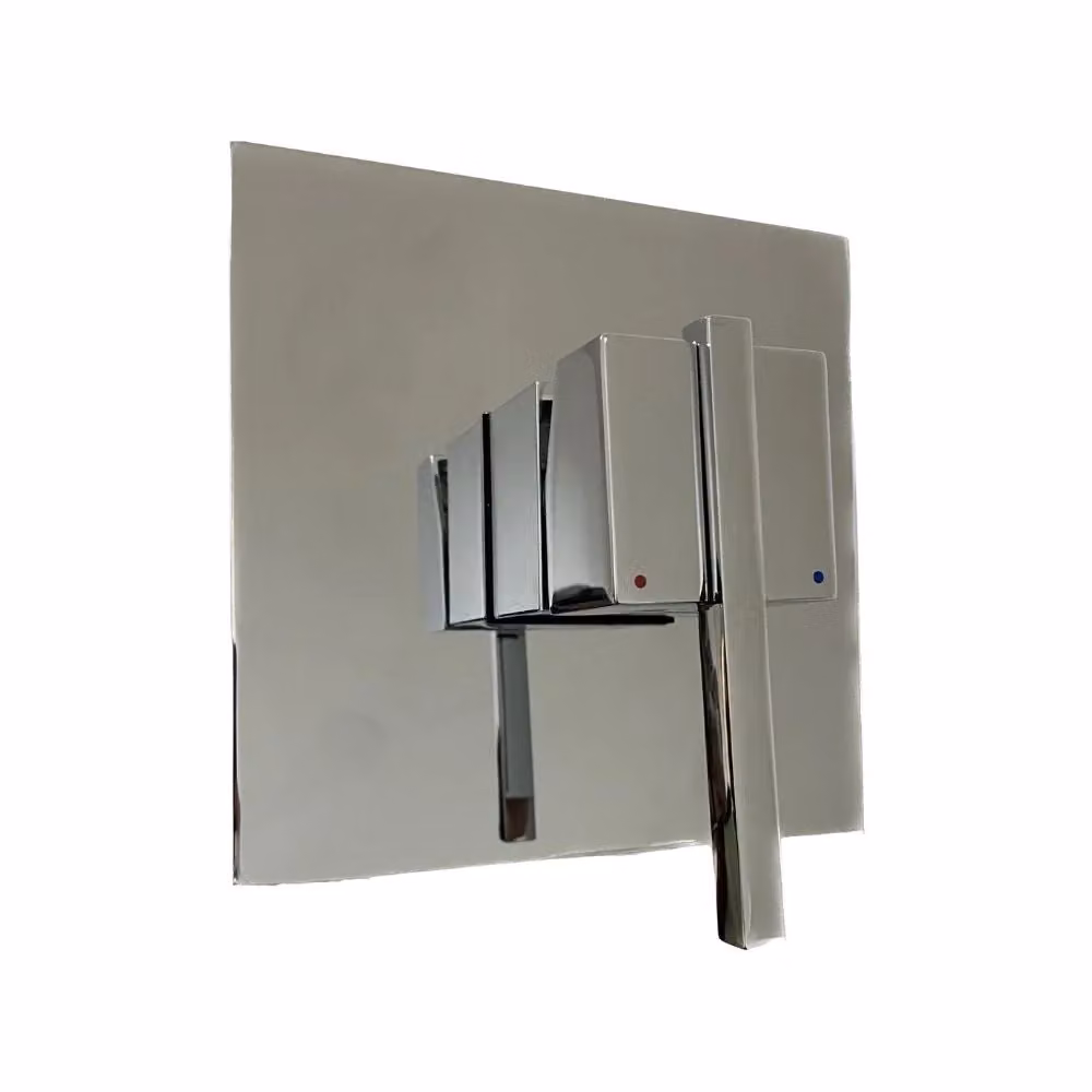 Rubinetto Miscelatore Monocomando per Doccia ad Incasso GIORDANOSHOP in Ottone Cromato Argento – 2