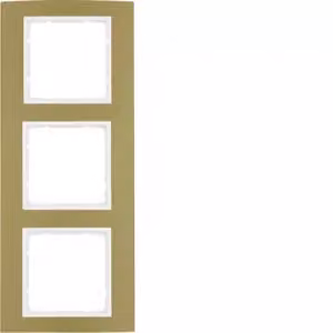 Berker 10133046 Cornice in alluminio, oro/bianco polare Berker B.3