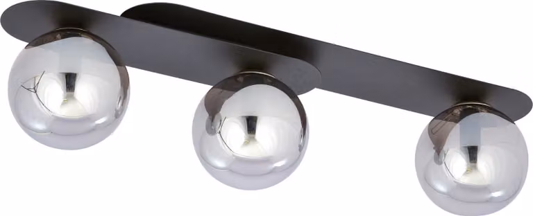 Lampada da soffitto Emibig 3xE14 40W PLAZA 3 NERO/GRAFITE 1119/3