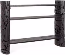 Consolle ARWOOD in legno color nero L: 155 cm, P: 36 cm