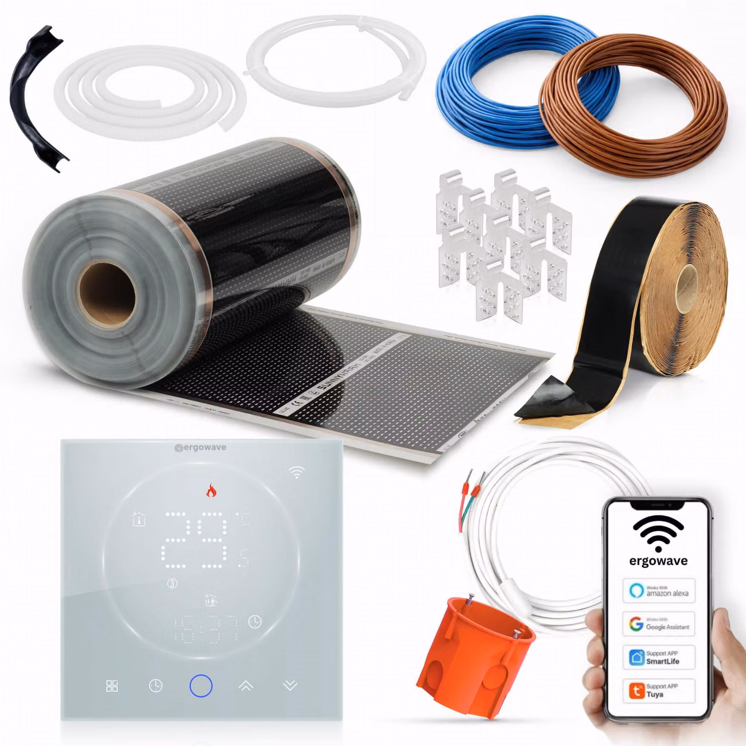 SET Pellicola riscaldante a infrarossi 80 W/m² PTC, elettrica