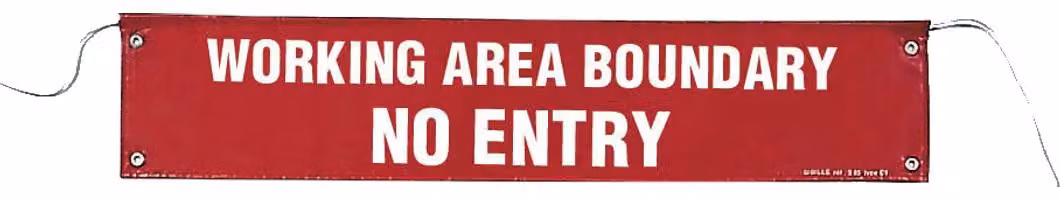 KS TOOLS Banner "Limitazione dell'area di lavoro" - 117.0216