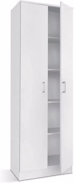 Armadio 2 porte STAN - Bianco opaco - H180 cm
