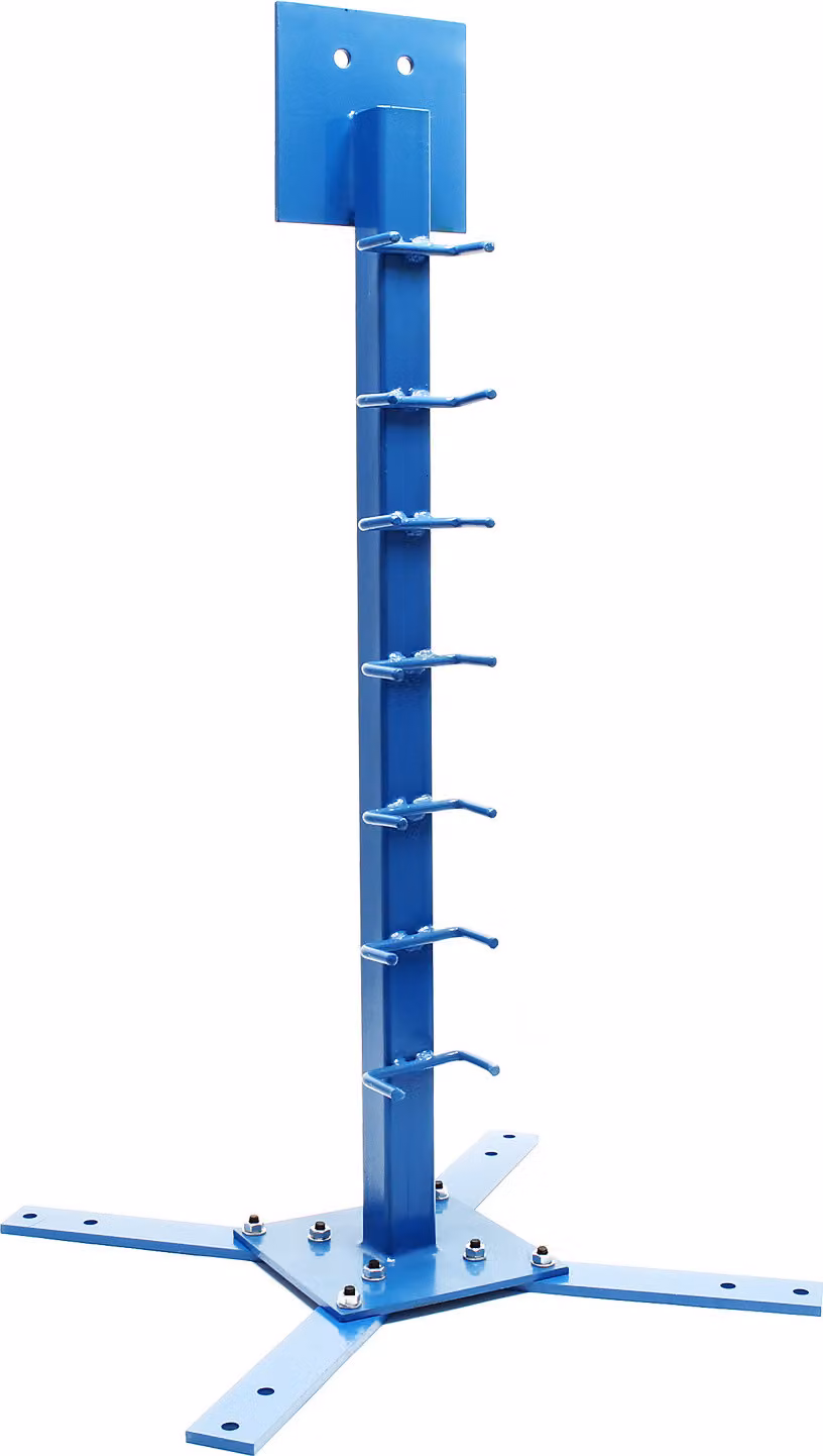 Supporto Wiltec per piegatrice e bordatrice 810 x 450 mm con base, sospensione per rulli profilati, montaggio a pavimento, supporto per macchina trasportatrice