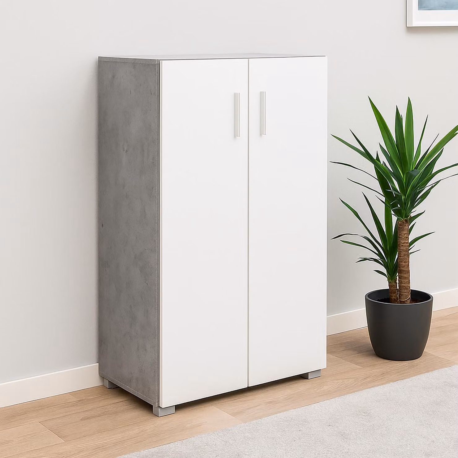 Credenza Comò 2 ante Armadio Spazio contenitivo 60 x 115 cm