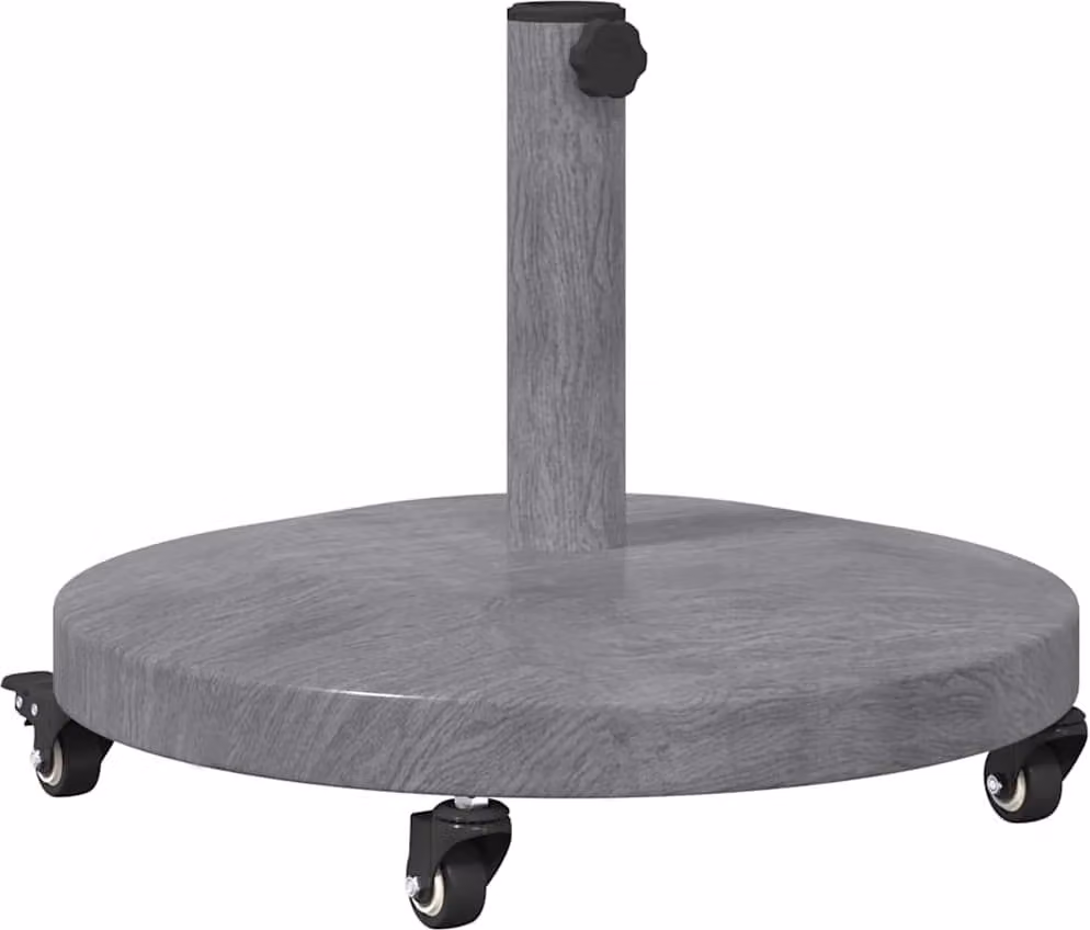 Base per ombrellone Aspetto Legno Grigio Scuro 48 x 48 x 32 cm