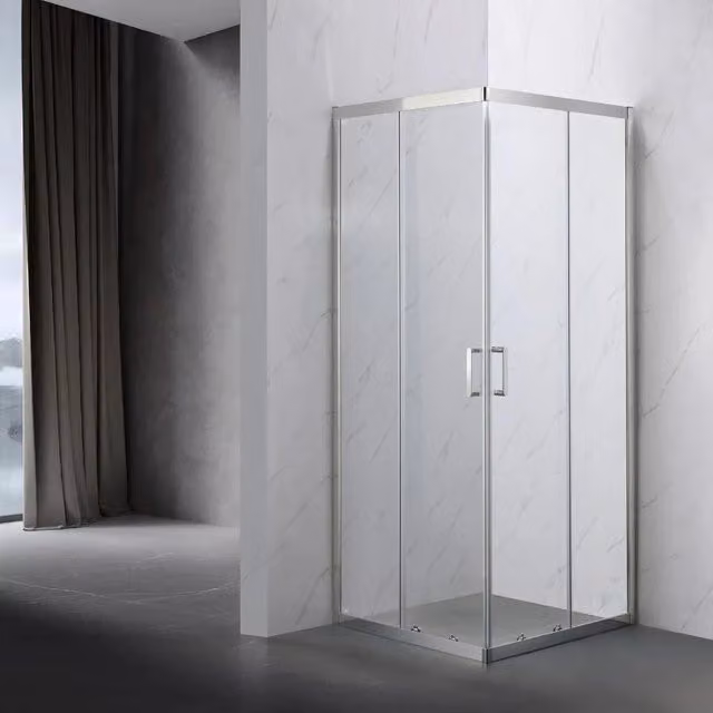 Box Doccia Quadrato 68-80/68-80x190h 6mm Cromato - Imperia