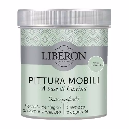 Libéron Pittura Mobili a base di Caseina Verde Acquamarina 0,5L