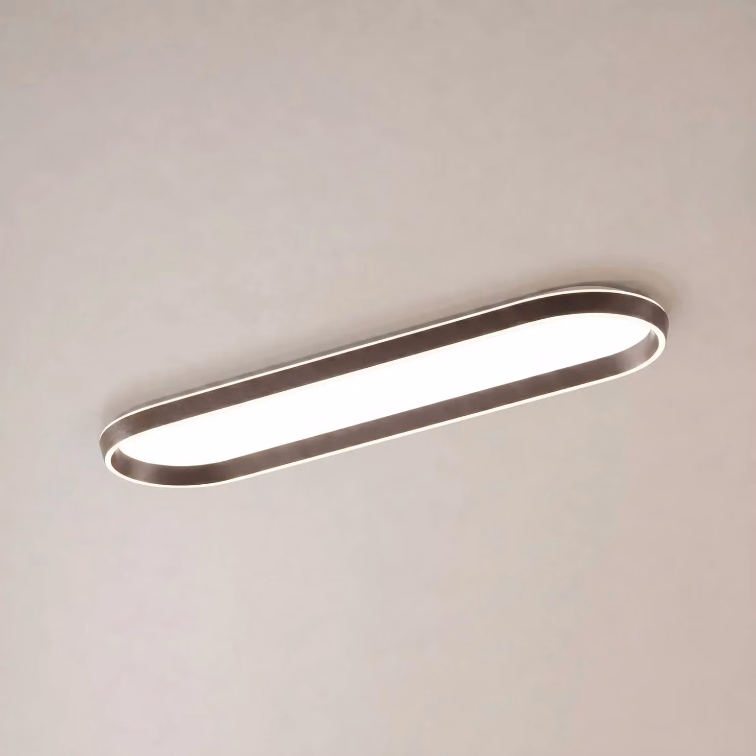 Plafoniera soffitto Rylan Lucande, dimmerabile, Marrone / Ruggine, Soggiorno / Sala da pranzo, Metallo, Moderno, Plafoniera