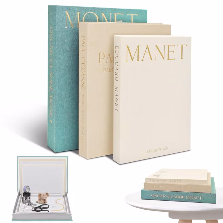 Set di 3 scatole decorative per l'arredamento della casa