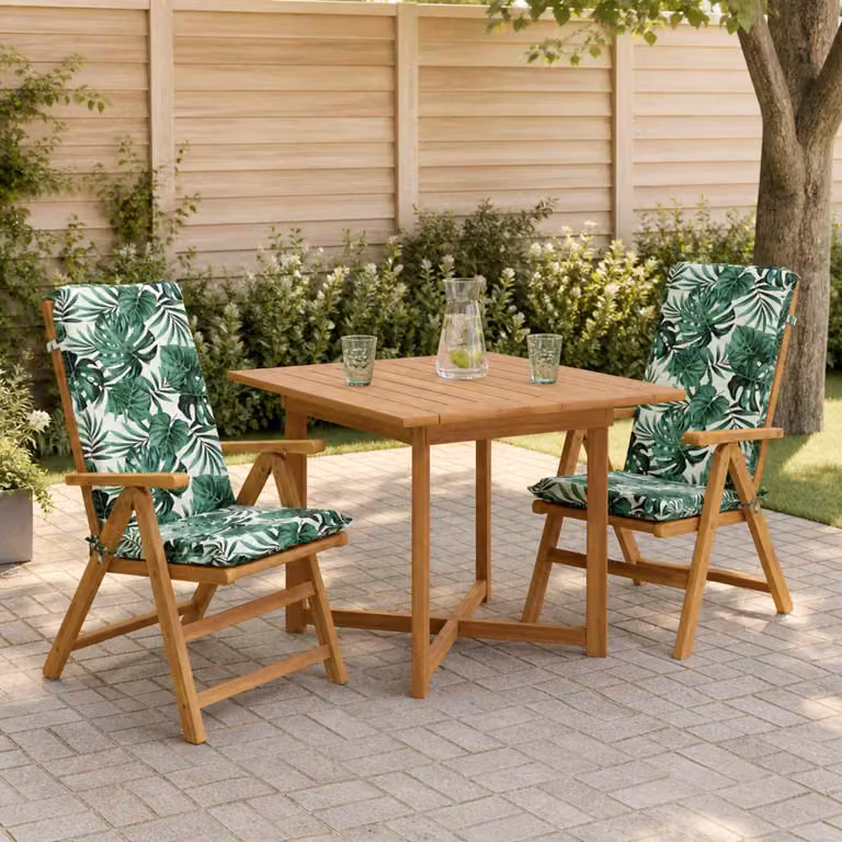 vidaXL Cuscino per sedia a schienale alto GEMERT 2 pz 100% Poliestere
