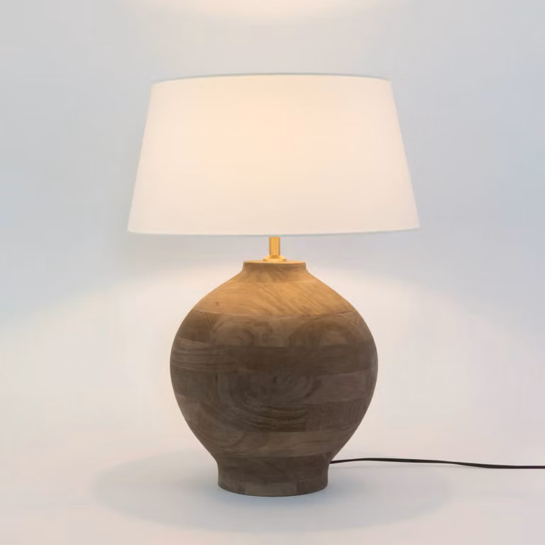 Holländer Lampada da tavolo SORATTE, Legno scuro, Soggiorno / Sala da pranzo, Legno, Lampada da tavolo