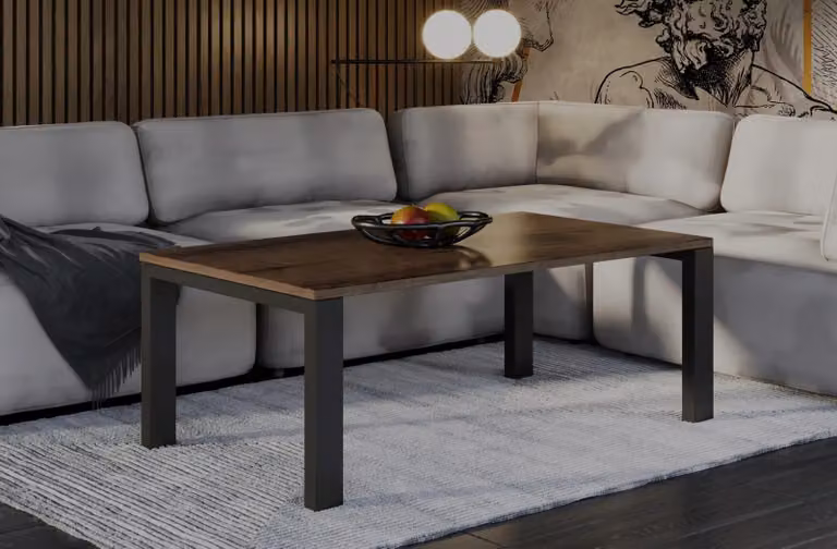 Endo-Möbel tavolino Garold 120x80x55 cm tavolino da salotto tavolino (rovere monastero)
