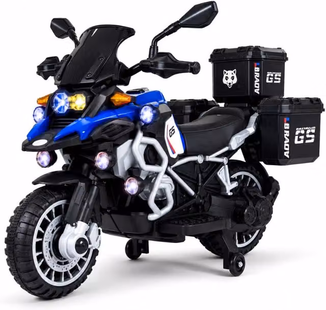 Tecnobike Shop - Moto Elettrica Adventure 12V 7Ah per Bambini-Blu