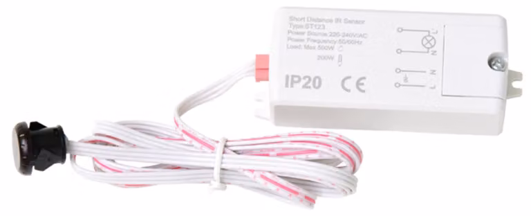 Sensore PIR Ecolite, 500 W, 6 cm, sensore di movimento per porte EST123-BI