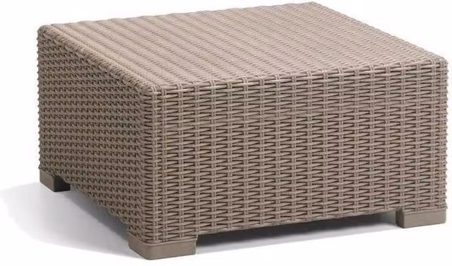 Tavolo da giardino Keter CALIFORNIA in polyrattan color cappuccino e beige, design moderno e resistente ai raggi UV