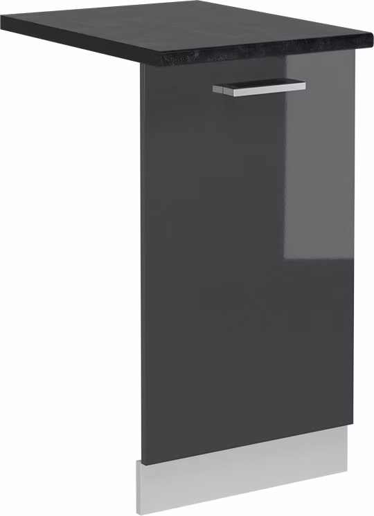 Pannello frontale della lavastoviglie Vicco R-Line Antracite lucido 45 cm , PL Antracite, Model 54973